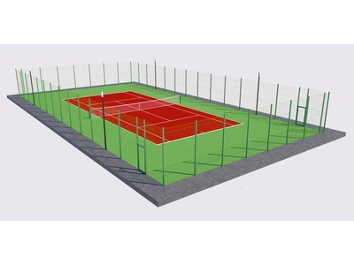 Теннисный корт Торуда 4 (37х19, игровое поле 24х11)